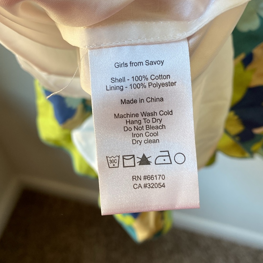 Girls from Savoy | Poplin printed midi dress - Picture 4 of 5